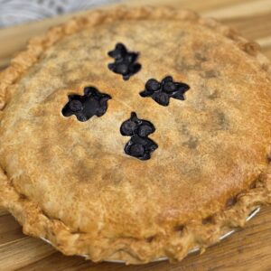 Wild Blueberry Pie with Double Crust