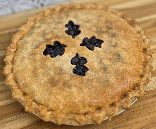 Wild Blueberry Pie with Double Crust